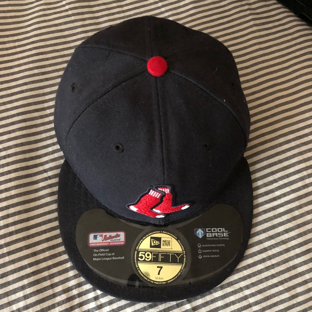 Boston redsox fitted game hat